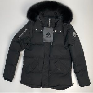 Moose Knuckles 3Q Jacket Black Black Fur Size Medium